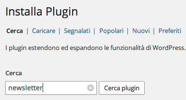 installa plugin